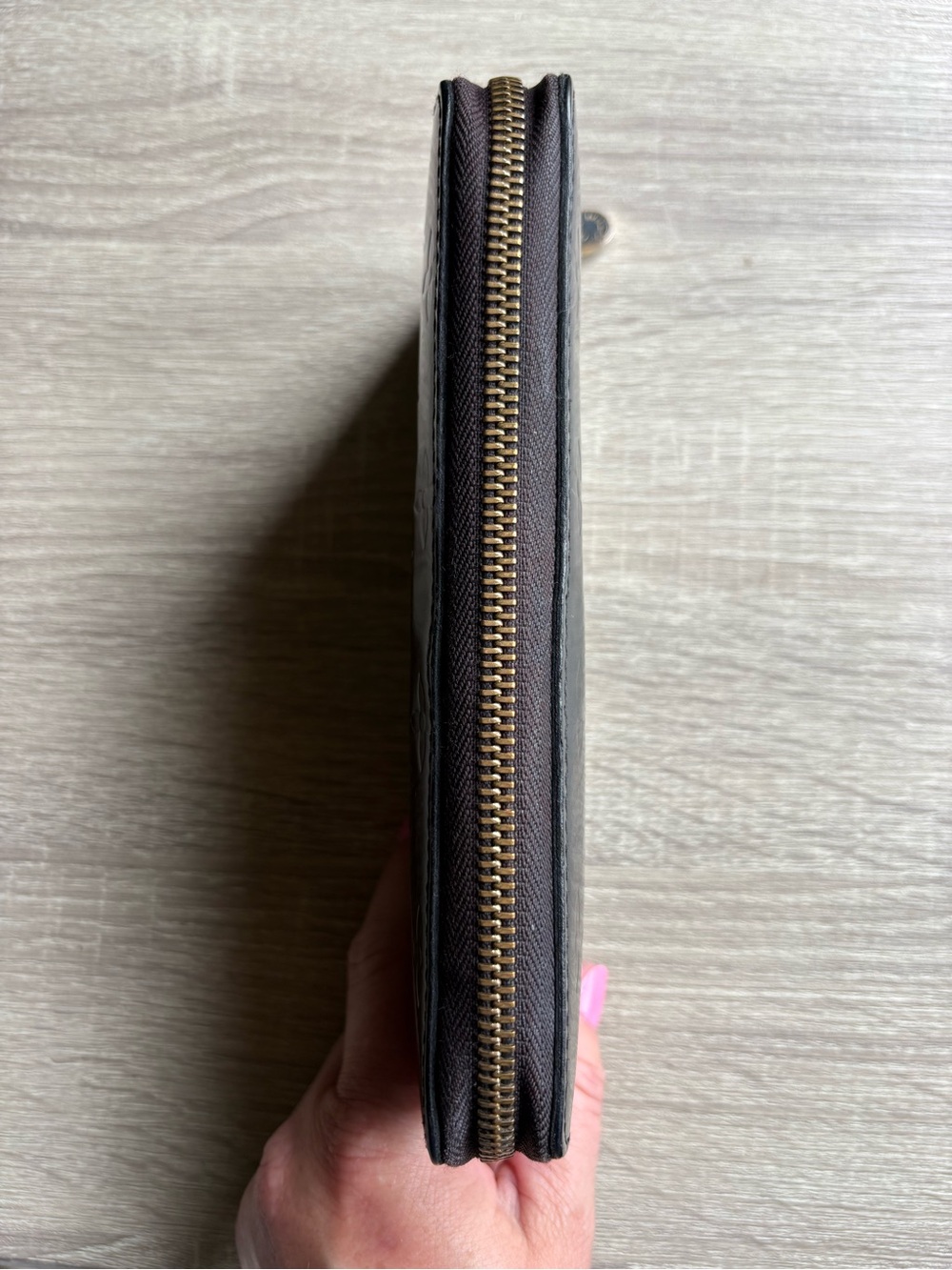 Louis Vuitton Black Vernis Monogram Zip Wallet - Picture 7 of 10